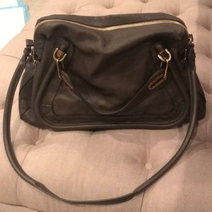 Authentic Chloe Paraty Top Handle Leather  Satchel